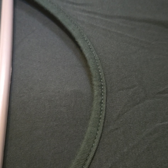 Levaca Womens XL Dark Green Petal Sleeves Belted Ruffle Hem Dress NWT - Picture 3 of 6